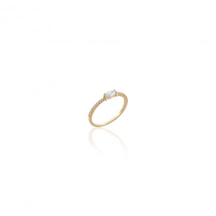 Δαχτυλίδι Σε Κίτρινο Χρυσό 14K Aloro (RI362 - ΖΧ2009)